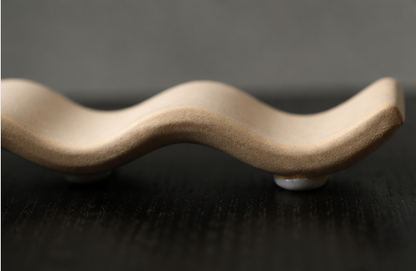 The Ripple wabi-sabi ceramic incense burner set of 2 by Shyang Studio — handmade in China